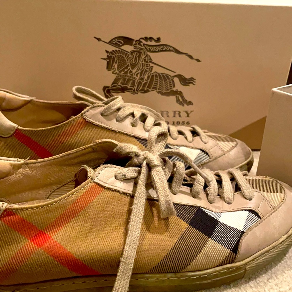 Burberry checkered sneakers